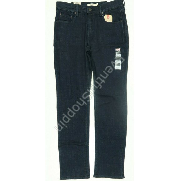 Levis 505 Straight Stretch Mid Rise Easy Fit Jeans - Picture 3 of 7